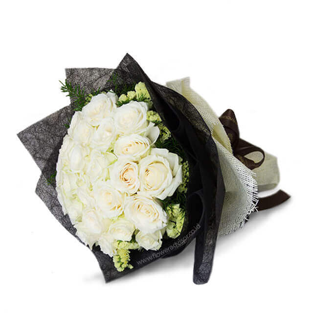 Pesan Mawar Putih Segar untuk Hadiah Kasih Sayang & Momen Spesial