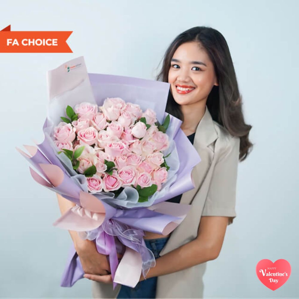 Buket Bunga Valentine Rose Eternal Blooms - Buket Bunga Mawar
