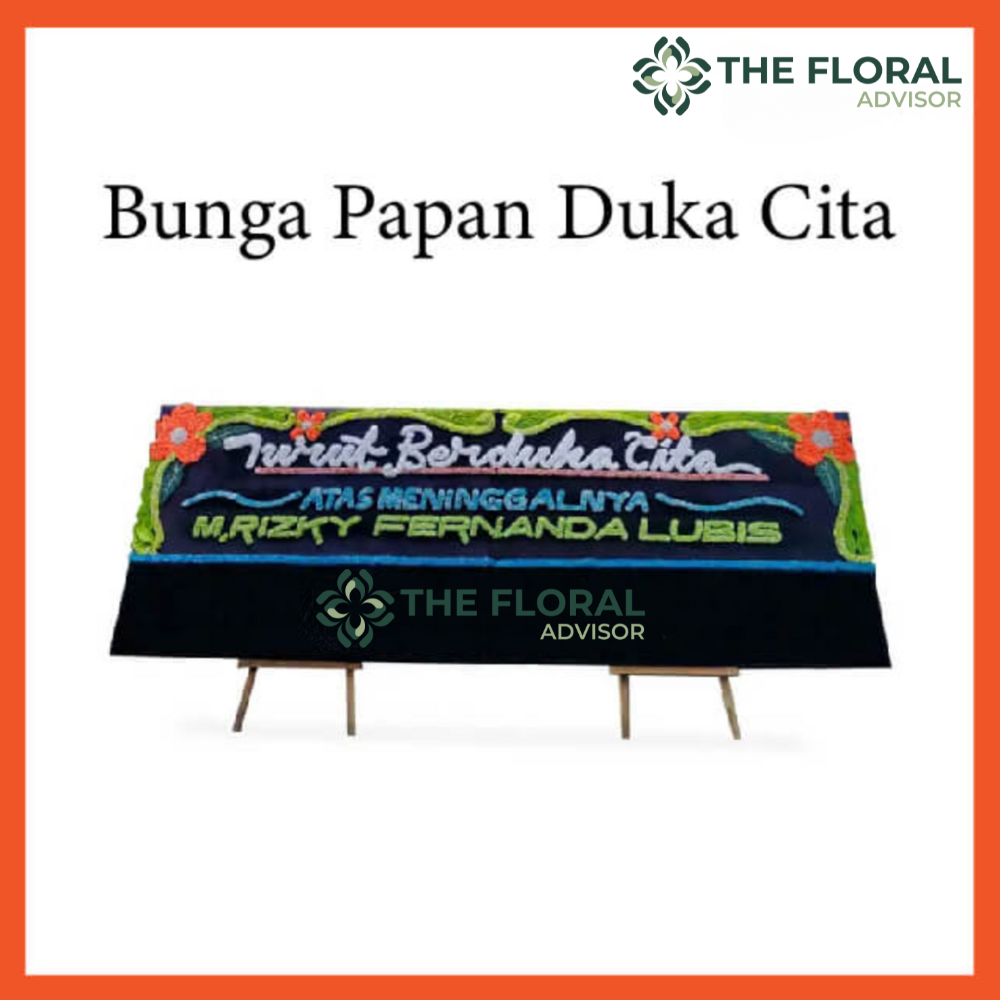 Custom Karangan Bunga Papan Duka Cita - Gandeng