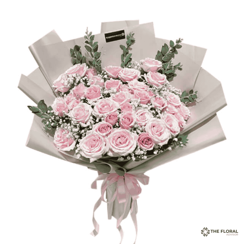 LargeBouquetofPinkRoses - Buket Bunga Mawar
