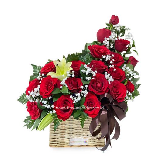 Siegfried - Red Roses, Lilies, and Baby Breath Fillers