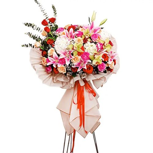 Standing Flower Selamat - Joyful Milestones